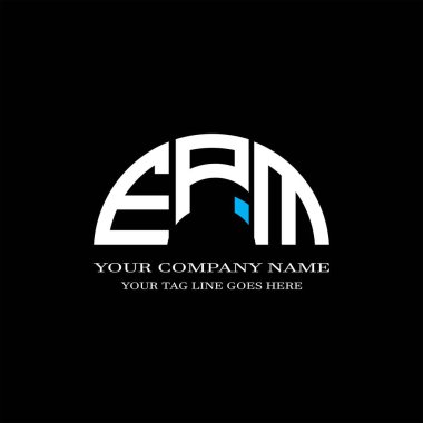 Vektör grafikli EPM harf logosu yaratıcı tasarımı