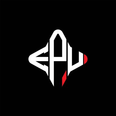 EPU harfi logosu vektör grafikli yaratıcı tasarım