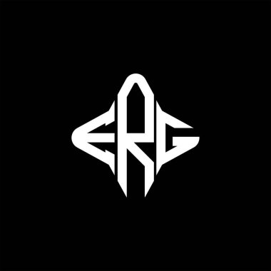 ERG harfi logosu vektör grafikli yaratıcı tasarım