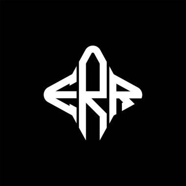 ERR harfi logosu vektör grafikli yaratıcı tasarım