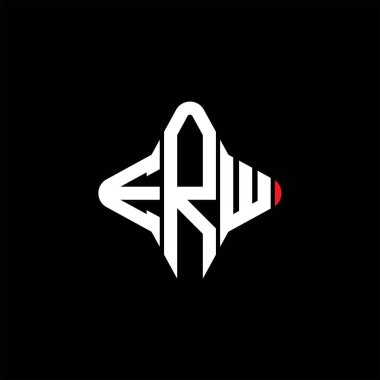 ERW harf logosu vektör grafikli yaratıcı tasarım