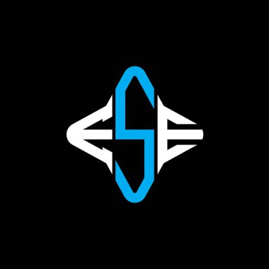 ESE harf logosu vektör grafikli yaratıcı tasarım
