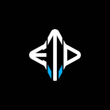 Vektör grafikli ETD harf logosu yaratıcı tasarımı