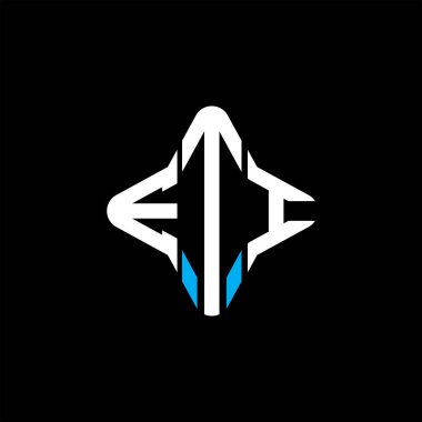 Vektör grafikli ETI harf logosu yaratıcı tasarımı