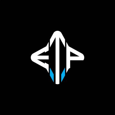 Vektör grafikli ETP harf logosu yaratıcı tasarımı