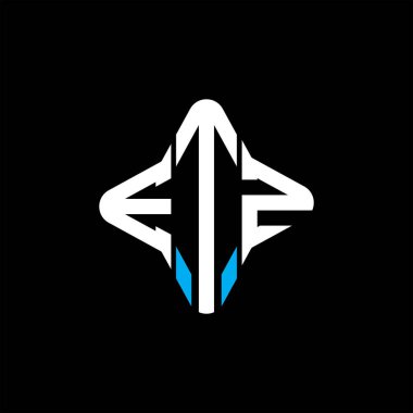 Vektör grafikli ETZ harf logosu yaratıcı tasarımı