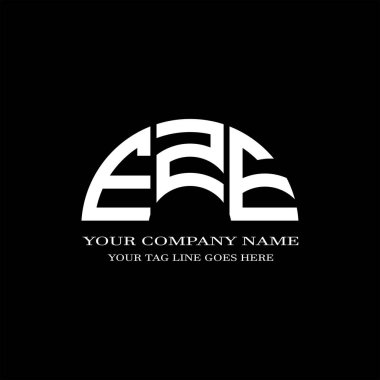 Vektör grafikli EZE harf logosu yaratıcı tasarımı