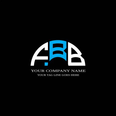 FBB harfi logosu vektör grafikli yaratıcı tasarım