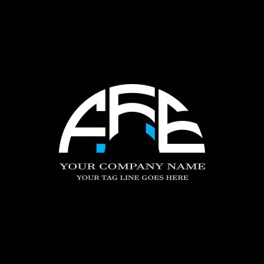 FFE harf logosu vektör grafikli yaratıcı tasarım