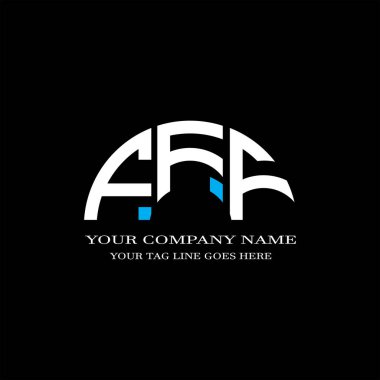 FFF harf logosu vektör grafikli yaratıcı tasarım