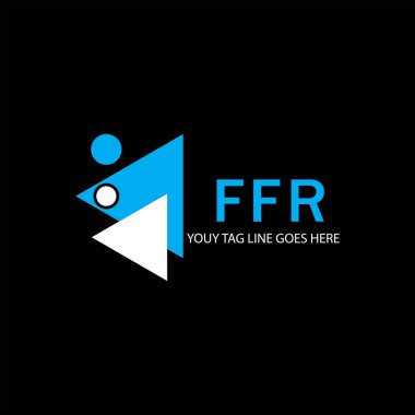 FFR harf logosu vektör grafikli yaratıcı tasarım