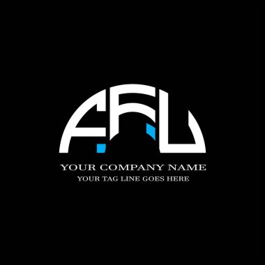 FFU harf logosu vektör grafikli yaratıcı tasarım