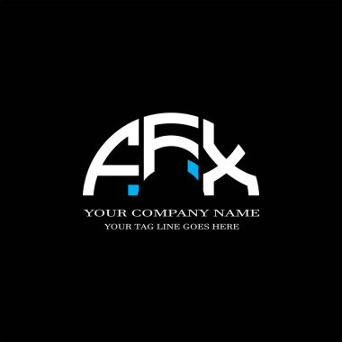 FFX harf logosu vektör grafikli yaratıcı tasarım