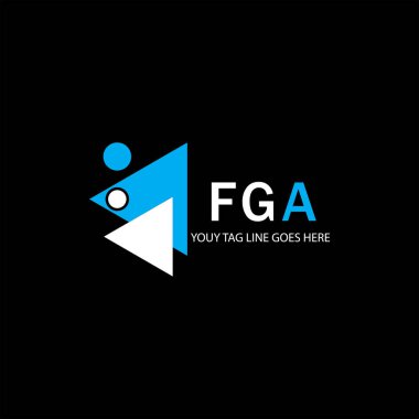 FGA harf logosu vektör grafikli yaratıcı tasarım
