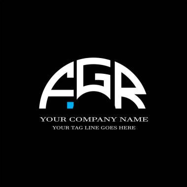 FGR harf logosu vektör grafikli yaratıcı tasarım