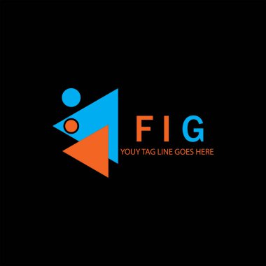 FIG harf logosu vektör grafikli yaratıcı tasarım