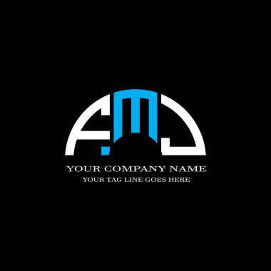 FMJ harf logosu vektör grafikli yaratıcı tasarım