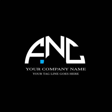 FNC harf logosu vektör grafikli yaratıcı tasarım