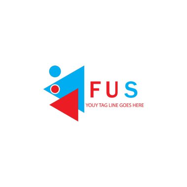 FUS harfi logosu vektör grafikli yaratıcı tasarım