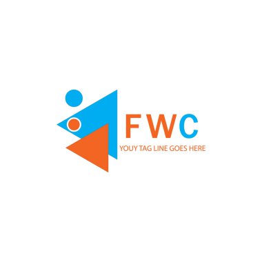 FWC harf logosu vektör grafikli yaratıcı tasarım