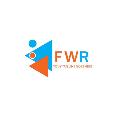 FWR harfi logosu vektör grafikli yaratıcı tasarım