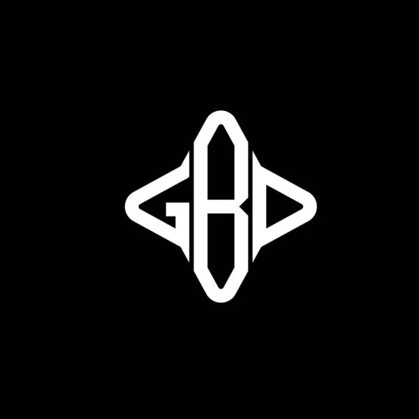 Diseño Creativo Del Logotipo Letra Gbd Con Gráfico Vectorial — Archivo Imágenes Vectoriales