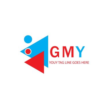 GMY harf logosu vektör grafikli yaratıcı tasarım