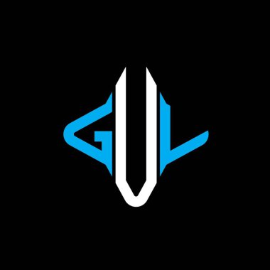 GUV harf logosu vektör grafikli yaratıcı tasarım