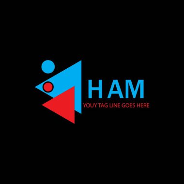 Ham harf logosu vektör grafikli yaratıcı tasarım