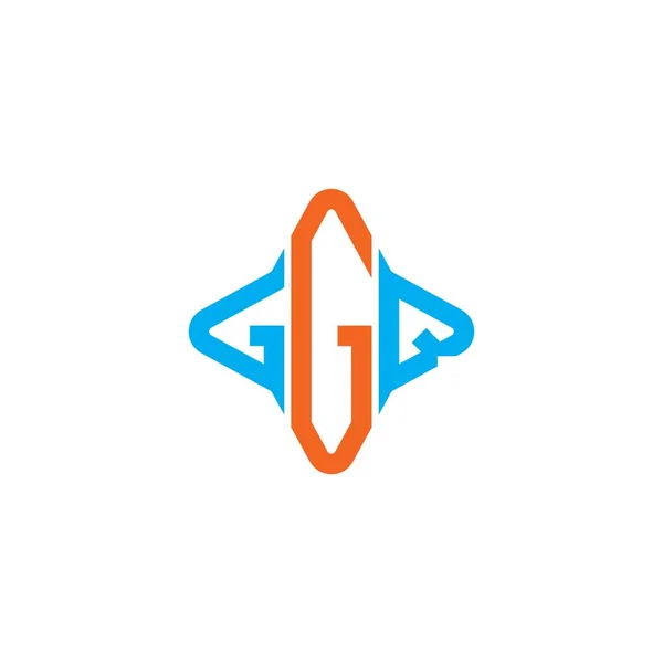 Diseño Creativo Del Logotipo Letra Ggq Con Gráfico Vectorial — Vector de stock