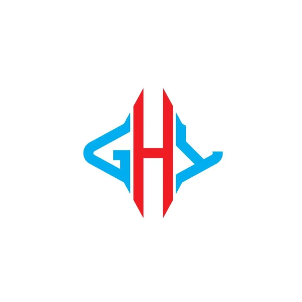 Ghy Letter Logo Creative Design Vector Graphic — Stock Vector