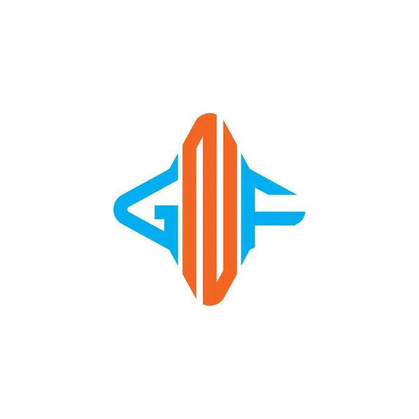 Gnf Letter Logo Creatief Ontwerp Met Vector Grafisch — Stockvector