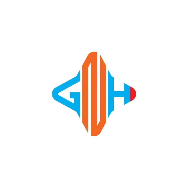 Gnh Letter Logo Creatief Ontwerp Met Vector Grafisch — Stockvector