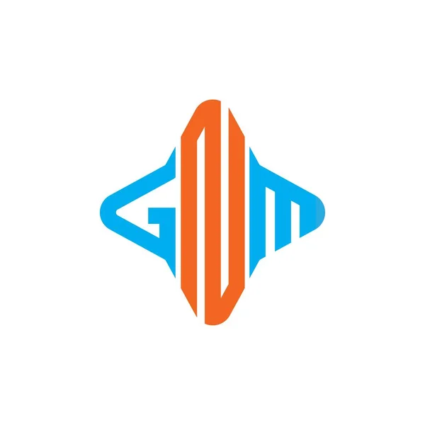 Gnm Letter Logo Creatief Ontwerp Met Vector Grafisch — Stockvector