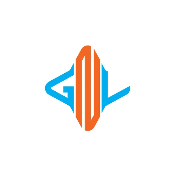 Gnv Letter Logo Creatief Ontwerp Met Vector Grafisch — Stockvector
