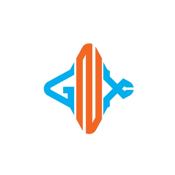 Gnx Letter Logo Creatief Ontwerp Met Vector Grafisch — Stockvector