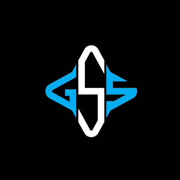 Gss Brief Logo Kreatives Design Mit Vektorgrafik — Stockvektor