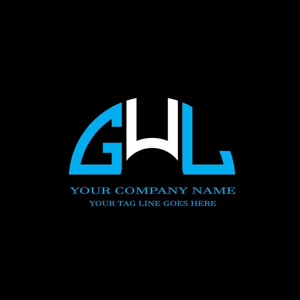Gul Carta Logotipo Design Criativo Com Gráfico Vetorial — Vetor de Stock