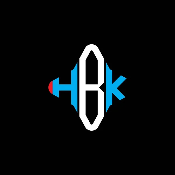Diseño Creativo Del Logotipo Letra Hbk Con Gráfico Vectorial — Vector de stock