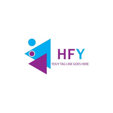 HFY harf logosu vektör grafikli yaratıcı tasarım