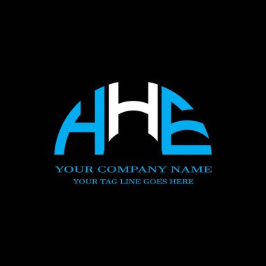 HHE harf logosu vektör grafikli yaratıcı tasarım