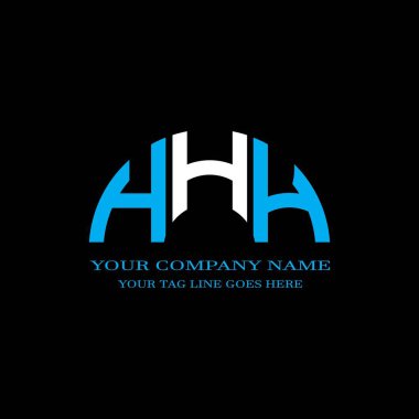 HHH harf logosu vektör grafikli yaratıcı tasarım