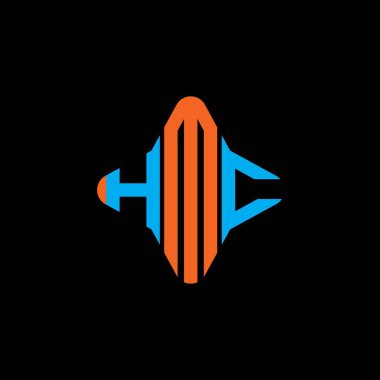 HMC harf logosu vektör grafikli yaratıcı tasarım