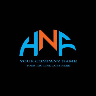 HNE harfi logosu vektör grafikli yaratıcı tasarım