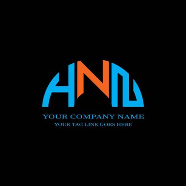 HNN harf logosu vektör grafikli yaratıcı tasarım