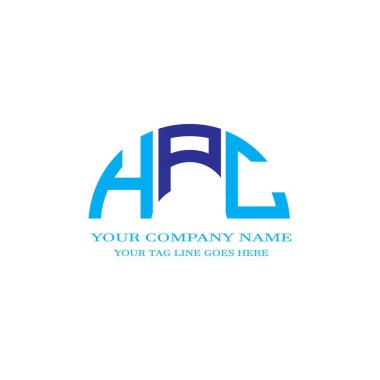 Vektör grafikli HPC harf logosu yaratıcı tasarımı