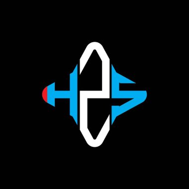 HZS harf logosu vektör grafikli yaratıcı tasarım