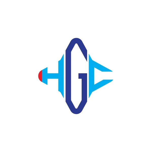 Logo Lettera Hgc Design Creativo Con Grafica Vettoriale — Vettoriale Stock
