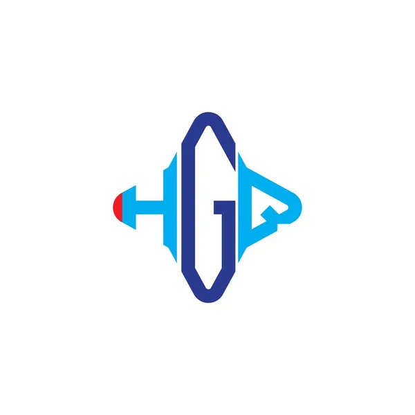 Hgq Letter Logo Creatief Ontwerp Met Vector Grafisch — Stockvector