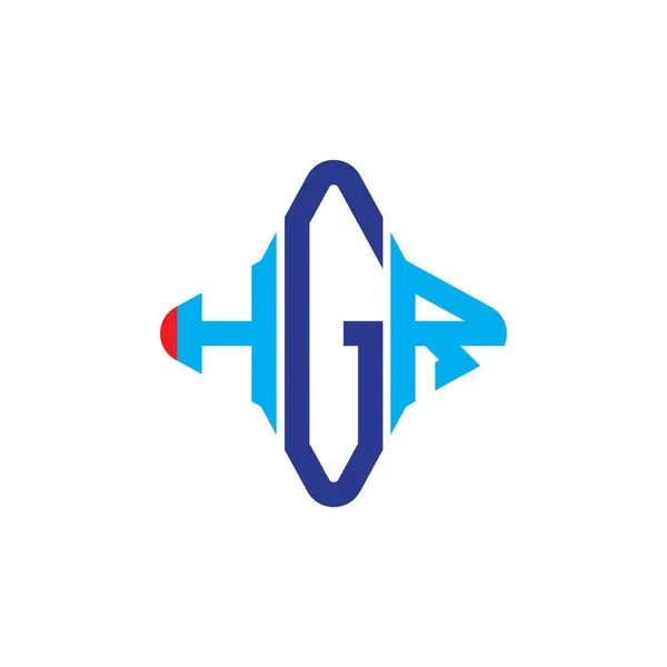 Логотип Літери Hgr Креативний Дизайн Векторною Графікою — стоковий вектор